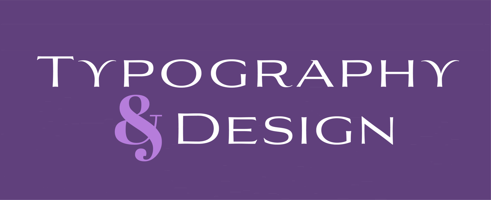 Typography & Design Typography poster