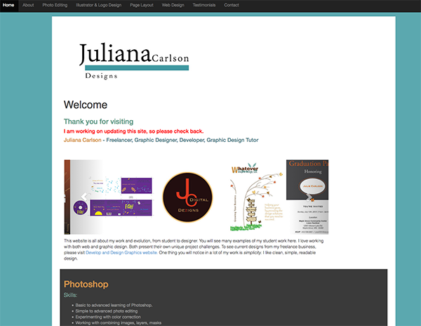 julianaCarlsonDesignsWeb Old website
